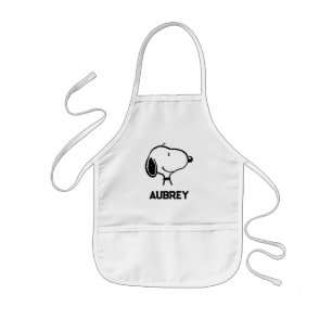 Tablier Enfant Snoopy Smile Giggle Laugh   Ajouter Votre Nom