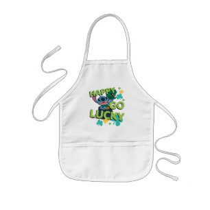 Tablier Enfant Stitch  La Saint-Patrick - Heureuse chance