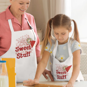 Tablier Enfant Sweet Stuff Anime fille avec baguette de coeur