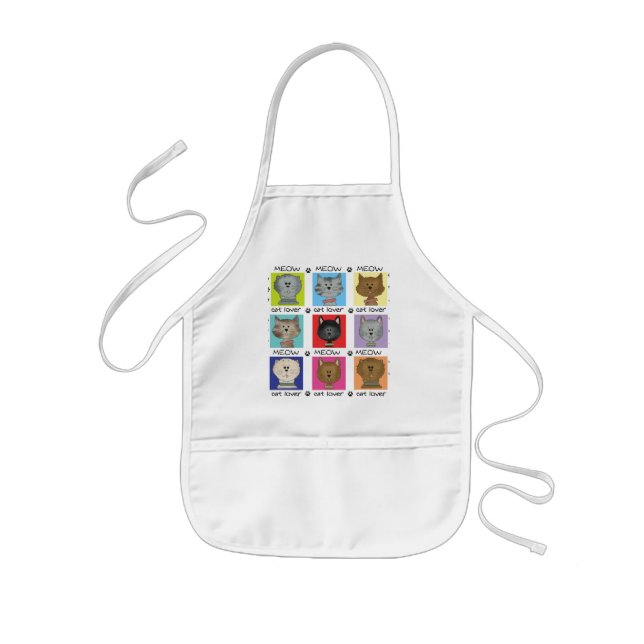 Tablier Enfant T-shirts et cadeaux d'amoureux des chats de Meow (Devant)