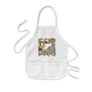 Tablier Enfant T-shirts et cadeaux d'animaux de jungle de bébé
