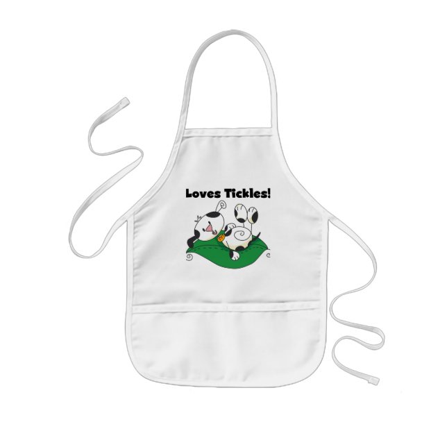 Tablier Enfant T-shirts et cadeaux de chatouillements d'amours (Devant)