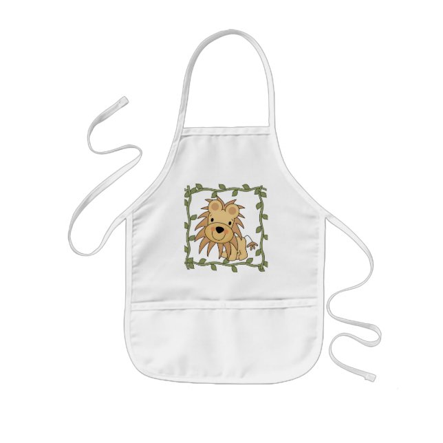 Tablier Enfant T-shirts et cadeaux de lion de bébé (Devant)
