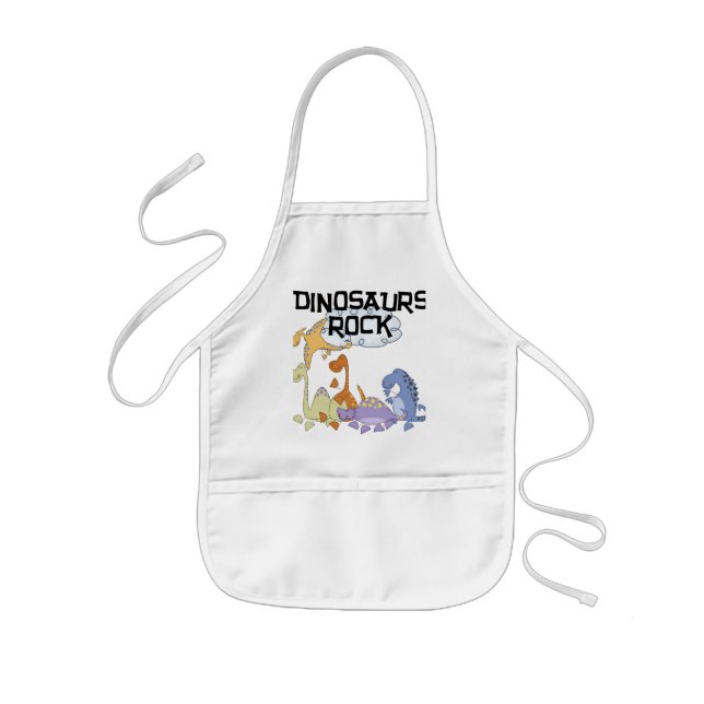 Tablier Enfant T-shirts et cadeaux de roche de dinosaures (Devant)