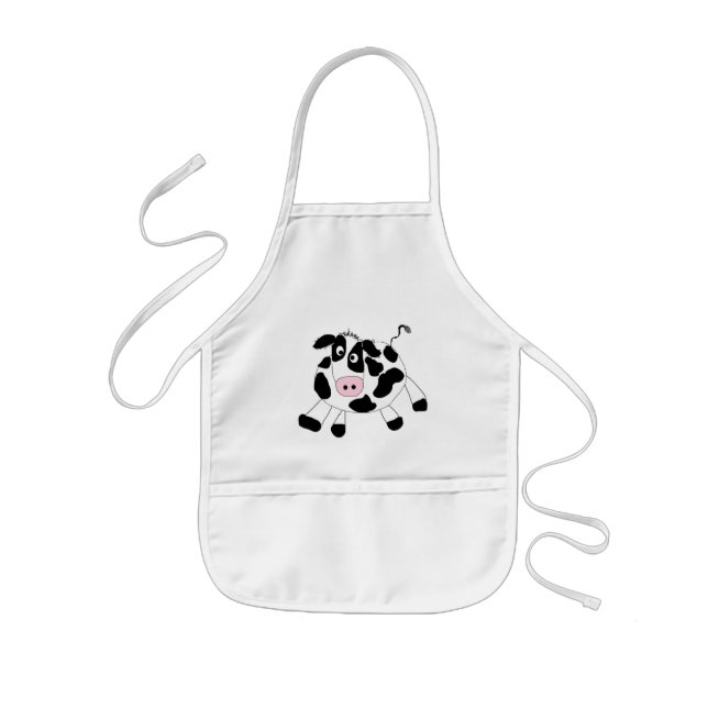 Tablier Enfant T-shirts et cadeaux de vache à ferme (Devant)