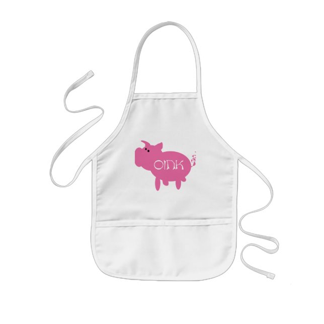Tablier Enfant T-shirts et cadeaux krouik-krouik roses de porc (Devant)
