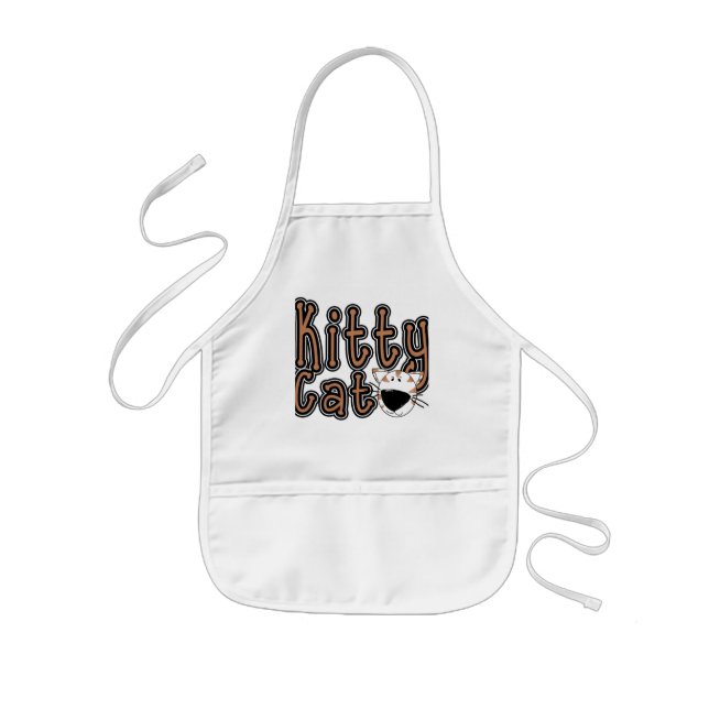Tablier Enfant T-shirts et cadeaux mignons de chat de Kitty (Devant)