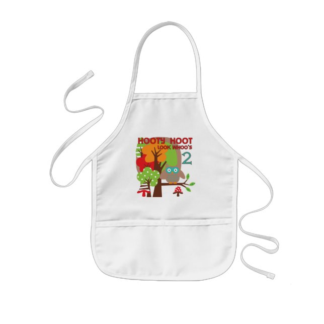 Tablier Enfant T-shirts et cadeaux Owl 2nd Birthday (Devant)