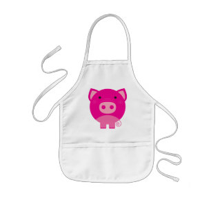 Tablier Enfant T-shirts et cadeaux roses de porc