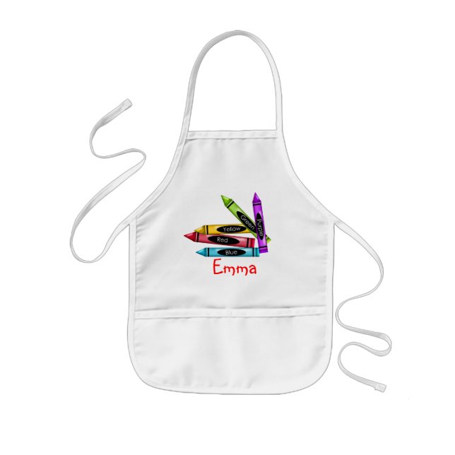 Tablier Enfant Tablier d'art de crayon d'enfants (Devant)