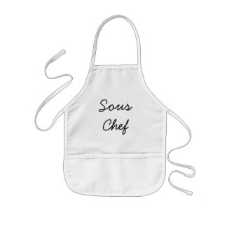 Tablier Enfant Tablier de chef de Sous pour des enfants