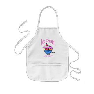 Tablier Enfant Tablier de crème glacée, ajouter du texte