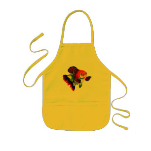 Tablier Enfant Tablier de cuisine de poisson rouge de Veiltail de