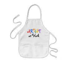 Tablier de l'art de l'enfant : "ARTISTE au travail