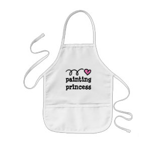 Tablier Enfant Tablier de peinture pour petits enfants   princess