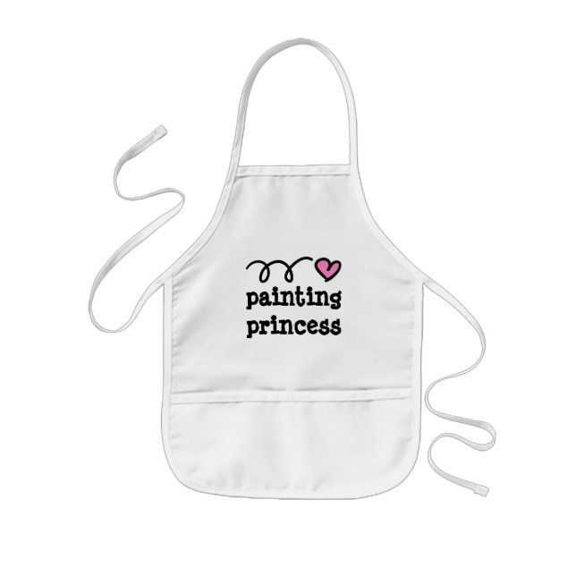 Tablier Enfant Tablier de peinture pour petits enfants | princess (Devant)