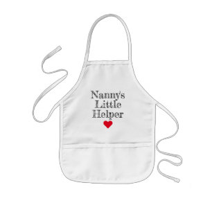Tablier Enfant Tablier de petite aide de la nourrice pour petits 