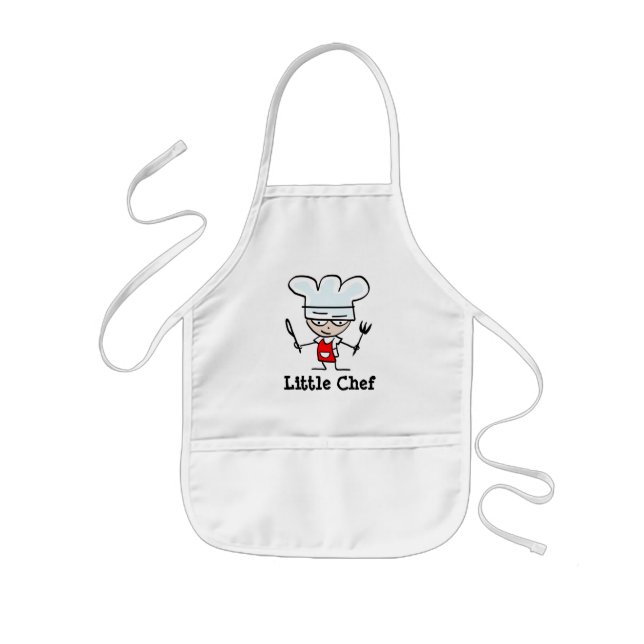 Tablier Enfant Tablier d'enfants pour le petit cuisinier de chef (Devant)