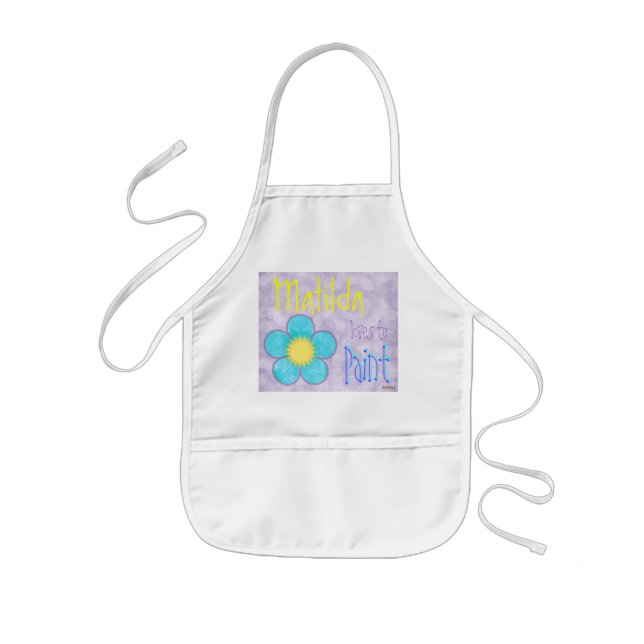 Tablier Enfant Tablier floral de peinture (Devant)
