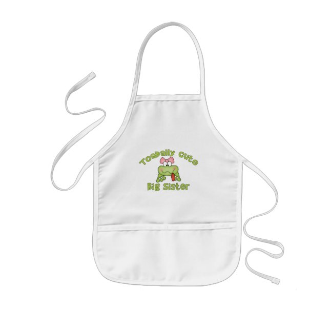 Tablier Enfant Tablier mignon de grande soeur de Toadally (Devant)