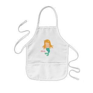 Tablier Enfant Tablier personnalisé par fille mignonne de sirène