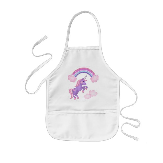 Tablier Enfant Tablier pourpre de licorne (Devant)
