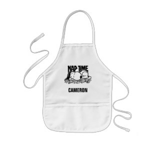 Tablier Enfant Tee - shirt   Snoopy Nap Time   Ajouter Votre Nom
