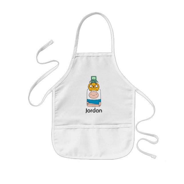 Tablier Enfant Temps d'aventure | BMO, Jake & Finn (Devant)