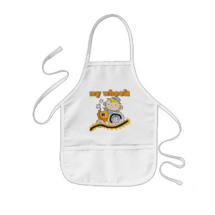 Tablier Enfant Tracteur mes T-shirts et cadeaux de roues