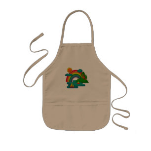 Tablier Enfant Voyage en bateau sous les nuages du soleil et l'ar