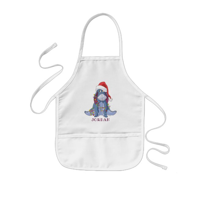 Tablier Enfant Winnie l'Ooh | Eeyore Santa Claus (Devant)