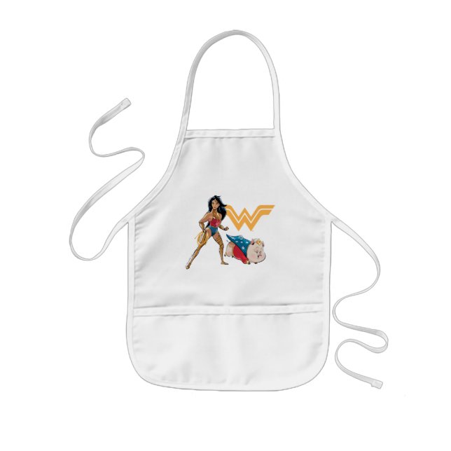 Tablier Enfant Wonder Woman & PB (Devant)