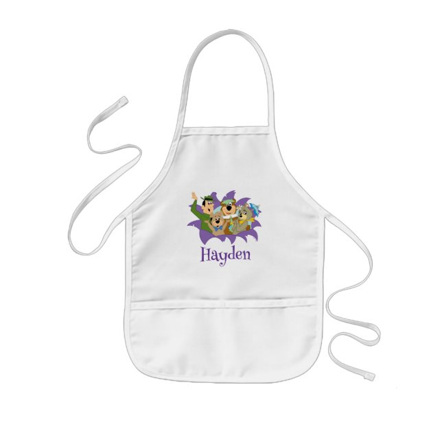 Tablier Enfant Yogi Ours et amis Surprise (Devant)