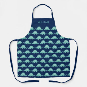 Tablier Enfants Dinosaur Stegosaurus Prénom motif Apron