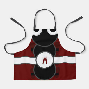 Tablier Enfants Monogramme Ant Noir Apron