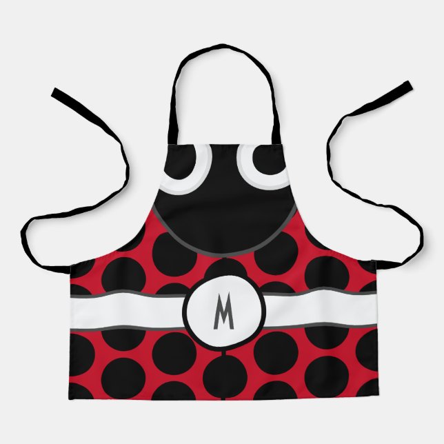 Tablier Enfants Monogramme Ladybug Apron (Recto)