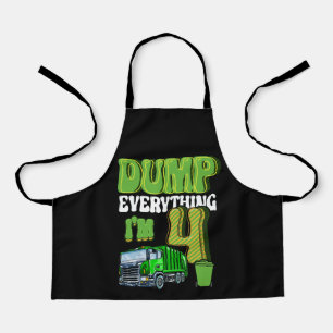 Tablier Enfants Recyclage des ordures 4 ans Vieux camion à