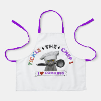 Tablier Enfants 'Tickle Chef' Funny Chat Purple