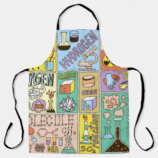 Tablier Ensemble de bannières de sciences de la chimie. Ma