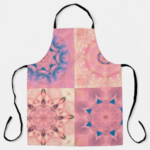 Tablier Ensemble de fractales pastel abstraites avec kaléi