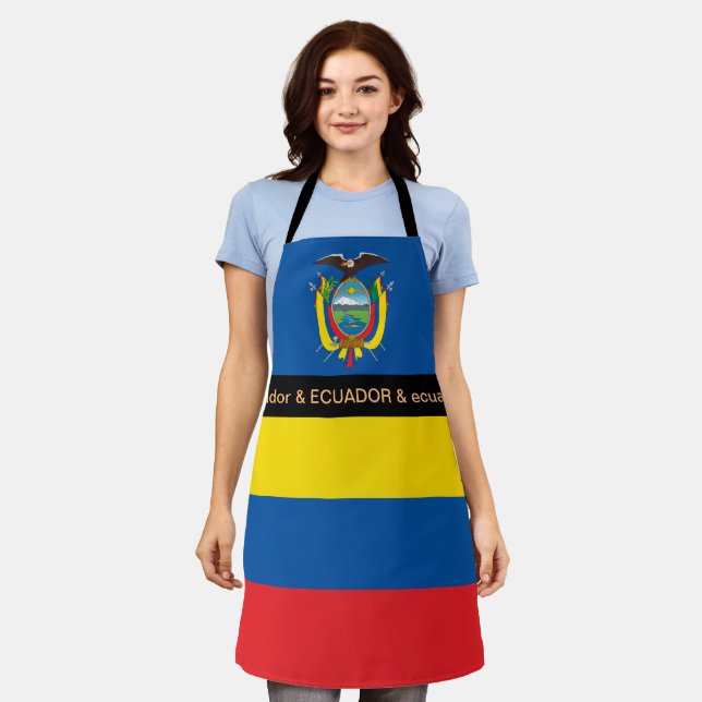 Tablier Equateur Cuisine, Equateur Drapeau Cuisine Chefs (Porté)
