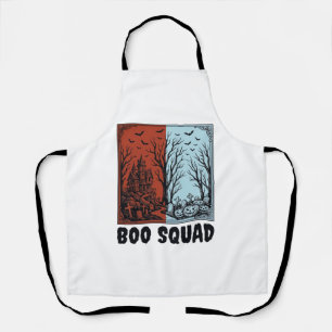 Tablier Équipe Boo Modèle de Chemise de Citrouille Hallowe