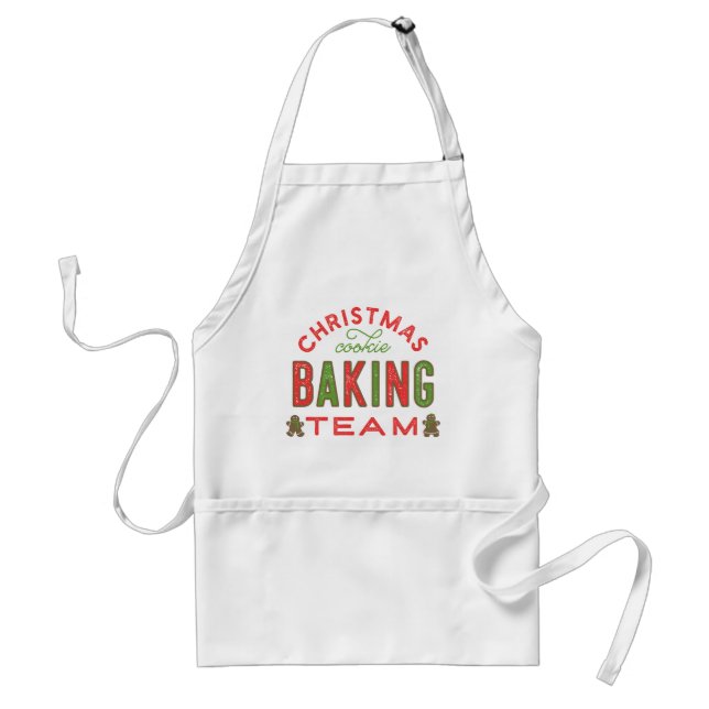 Tablier Équipe de cuisson de biscuit de Noël (Devant)
