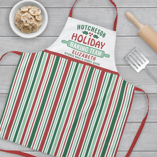 Tablier Équipe de pâtisserie de Noël Fête des biscuits (Créateur téléchargé)