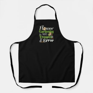 Tablier Erreur de voyelle de jardinage de fleur - Jeu de j
