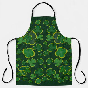 Tablier Espace d'impression Allover Shamrocks