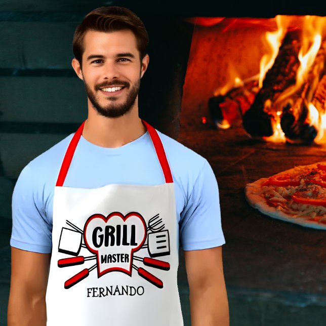 Tablier Espace maître Grill personnalisé (Créateur téléchargé)