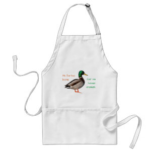 Tablier Espéranto : Je vais bien, car j'ai un canard.