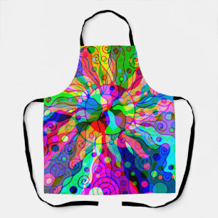 Tablier Esquisse Imaginaire Art - Neon Abstrait Maj 1