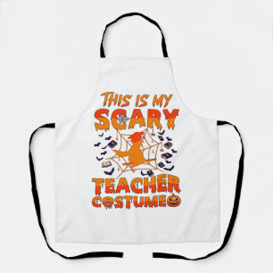 Tablier Est Costume d'enseignant effrayant Halloween Sorci
